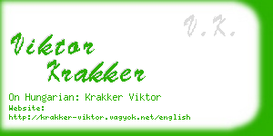 viktor krakker business card